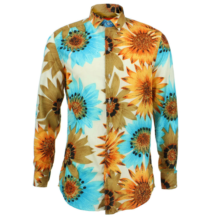 Tailored Fit Long Sleeve Shirt - Big Autumn Floral