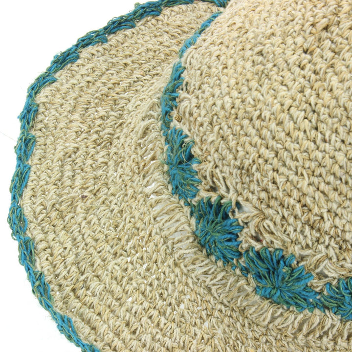 Hemp & Cotton Sun Hat - Wizard Blue