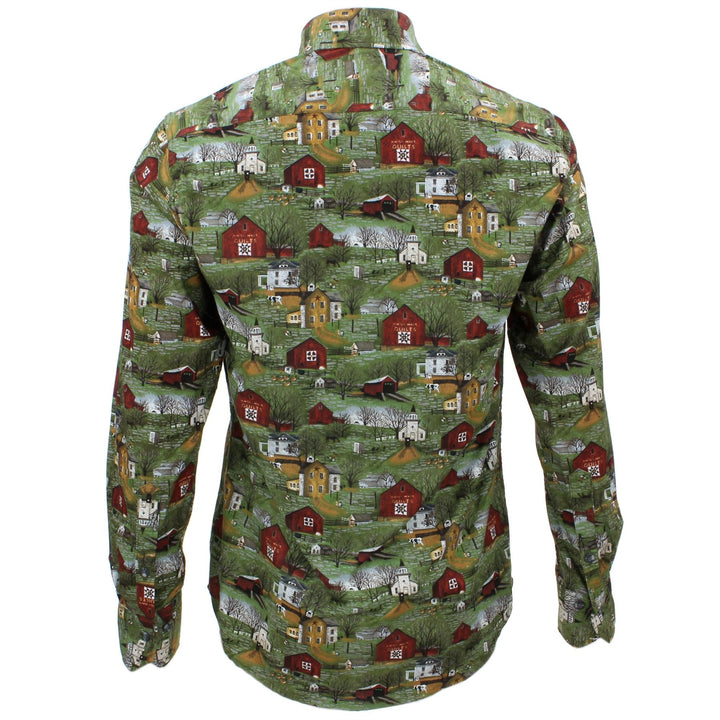 Tailored Fit Long Sleeve Shirt - Rural Town
