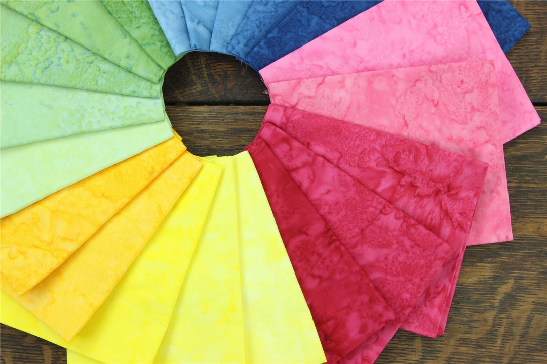 Fat Quarter - 20 Pieces of 19" x 20" Cotton Batik