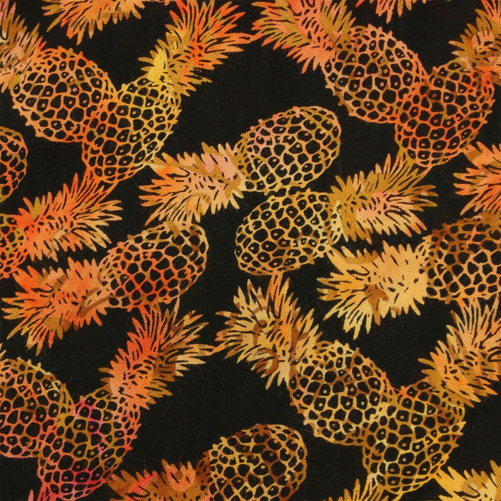 Tailored Fit Short Sleeve Shirt - Orange Pineapples