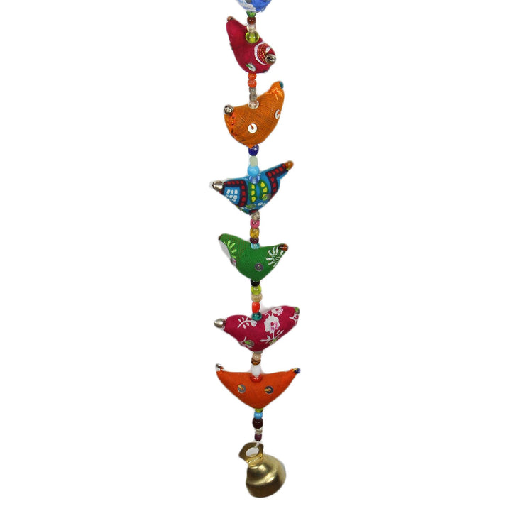 Handmade Rajasthani Strings Hanging Decorations - Small Chickens