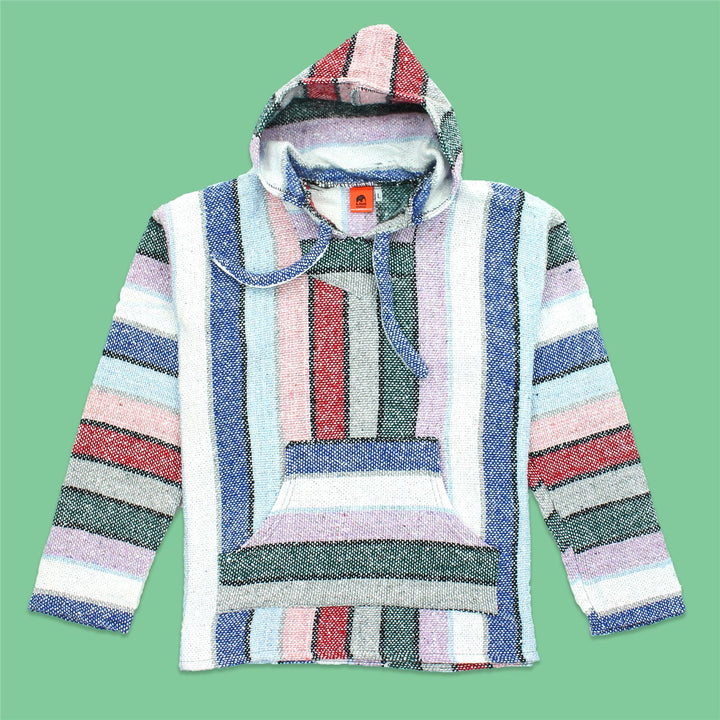 Recycled Mexican Baja Jerga Hoody - Pastel