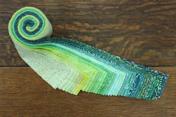 Jelly Roll - 20 Strips of 2.5" x 37" Cotton Batik