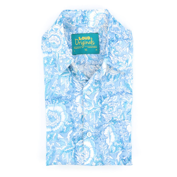 Regular Fit Short Sleeve Shirt - Cloudy Meadow
