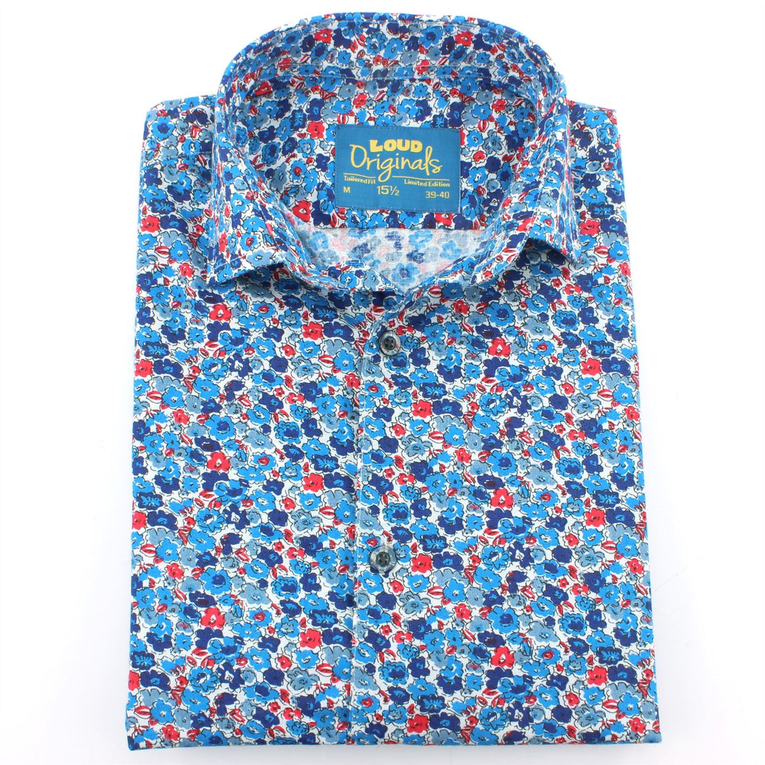 Tailored Fit Short Sleeve Shirt - Ditzy Floral