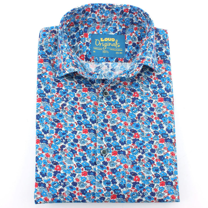 Tailored Fit Short Sleeve Shirt - Ditzy Floral
