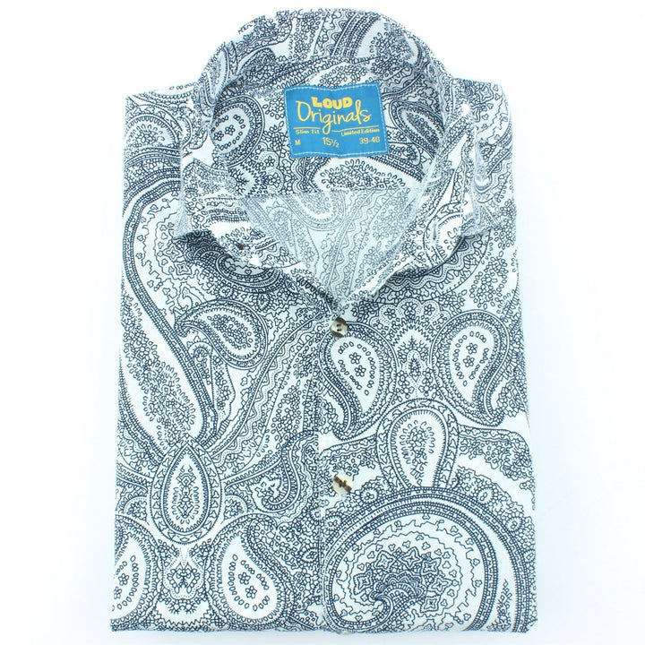 Slim Fit Short Sleeve Shirt - Paisley