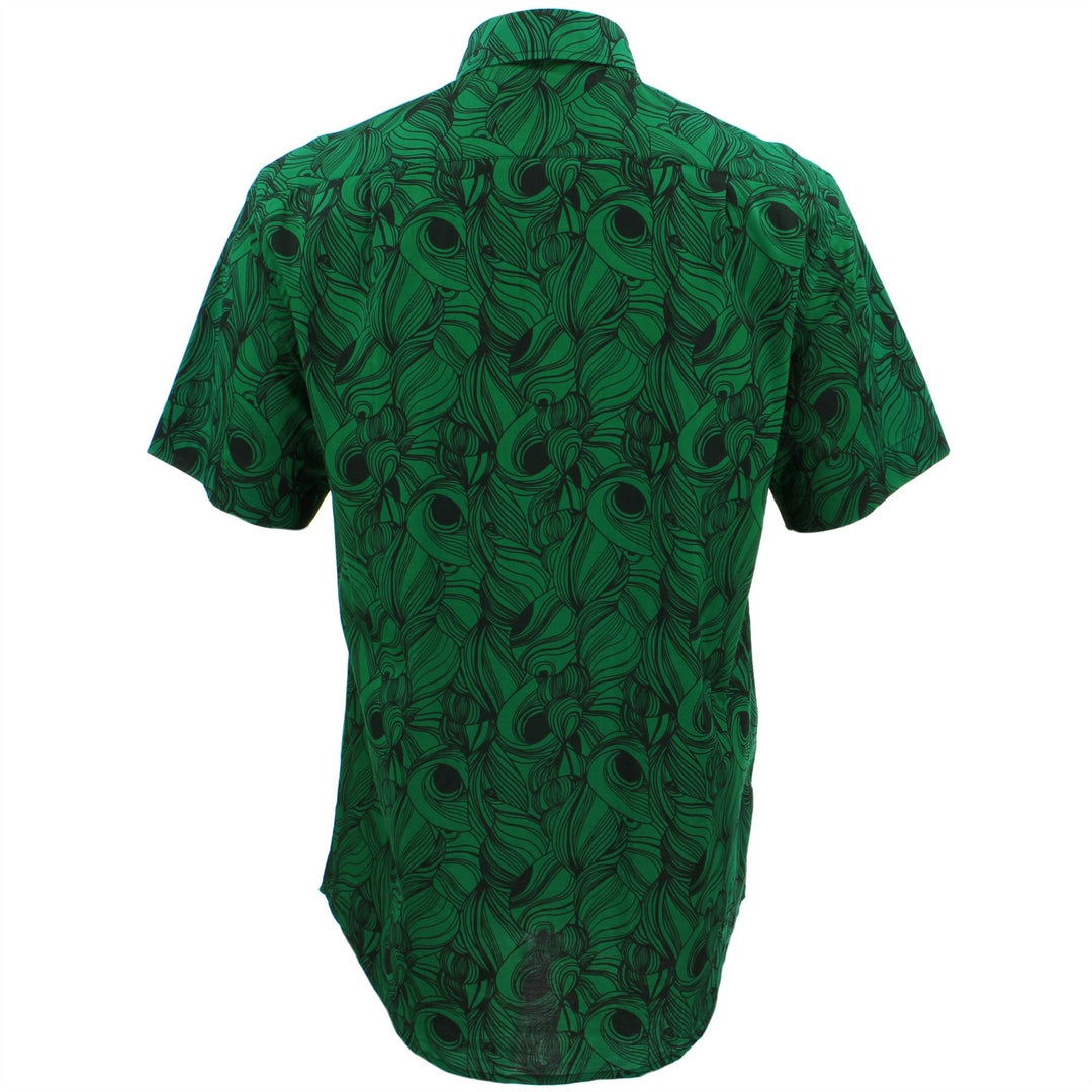 Regular Fit Short Sleeve Shirt - Black Hole Swirls