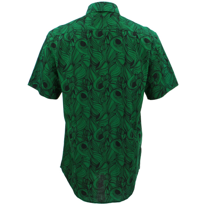 Regular Fit Short Sleeve Shirt - Black Hole Swirls