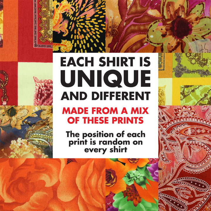 Regular Fit Short Sleeve Shirt - Random Mixed Panel