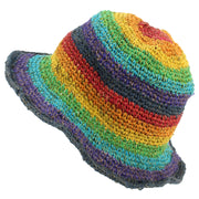 Hemp & Cotton Sun Hat - Dark Rainbow
