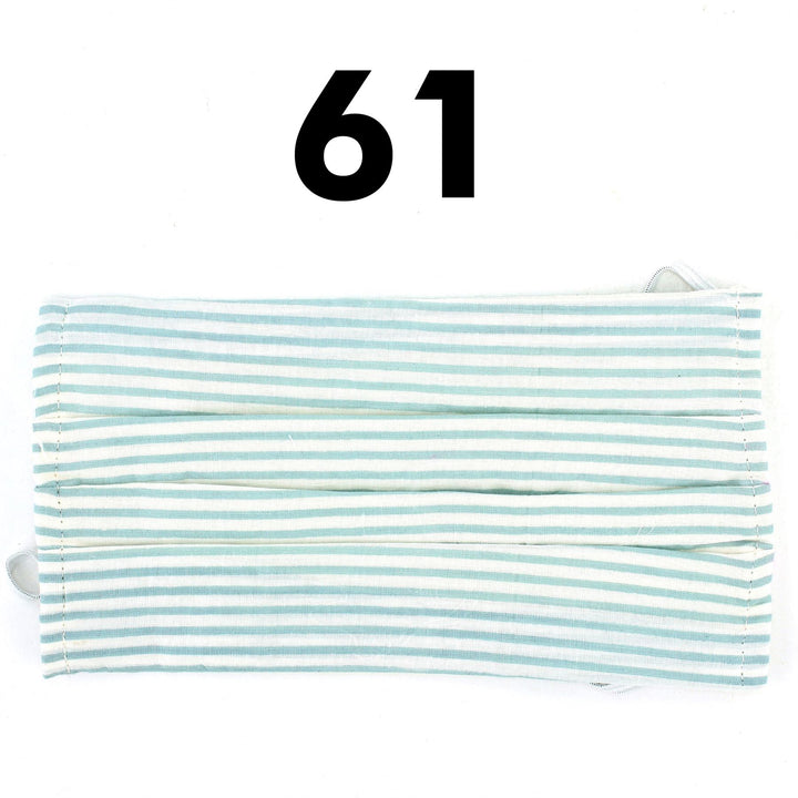 100% Cotton Handmade Pleated Face-Mask