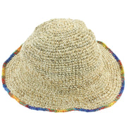 Hemp & Cotton Sun Hat - Rainbow Edge