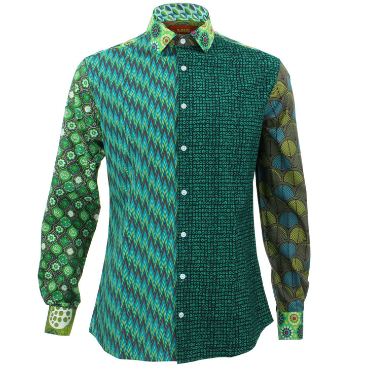 Tailored Fit Long Sleeve Shirt - Random Mixed Panel