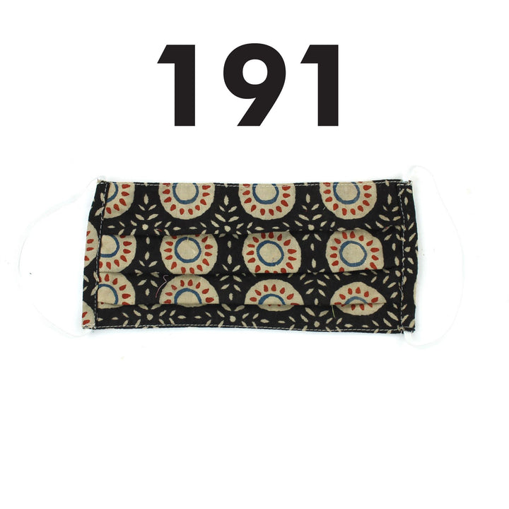 100% Cotton Handmade Pleated Face-Mask