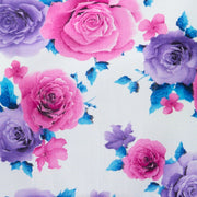 Ruched Box Top - Rose Violets