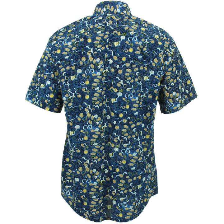 Regular Fit Short Sleeve Shirt - Abstract Swirls