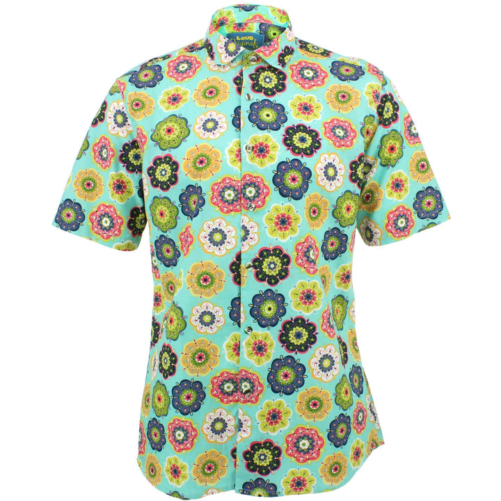 Slim Fit Short Sleeve Shirt - Geometric Floral