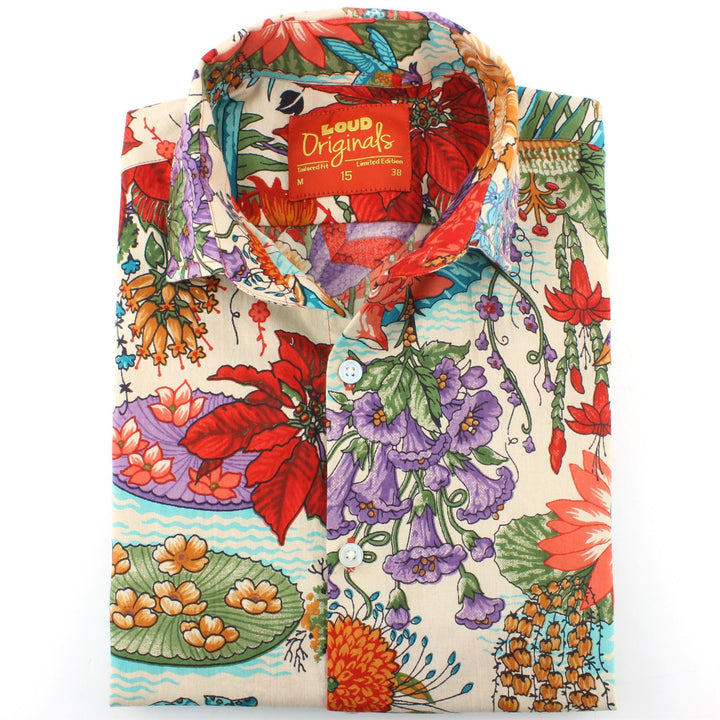 Tailored Fit Long Sleeve Shirt - Japanese Floral