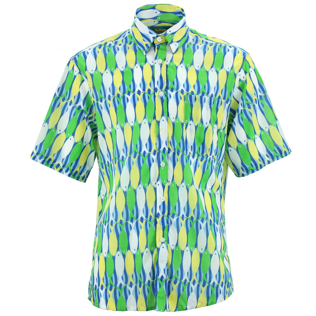 Regular Fit Short Sleeve Shirt - Fish