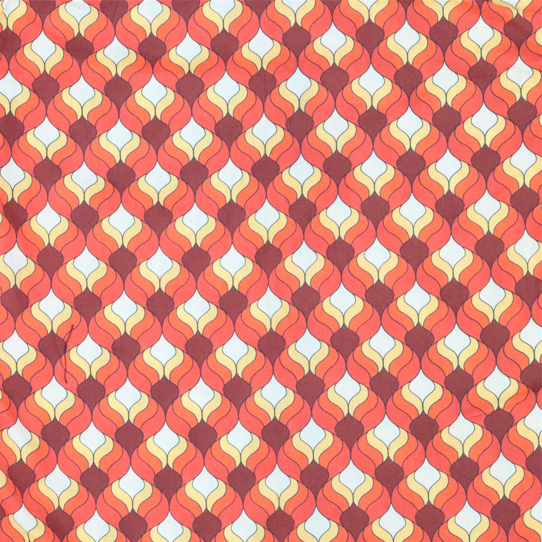 Regular Fit Short Sleeve Shirt - Orange Ogee