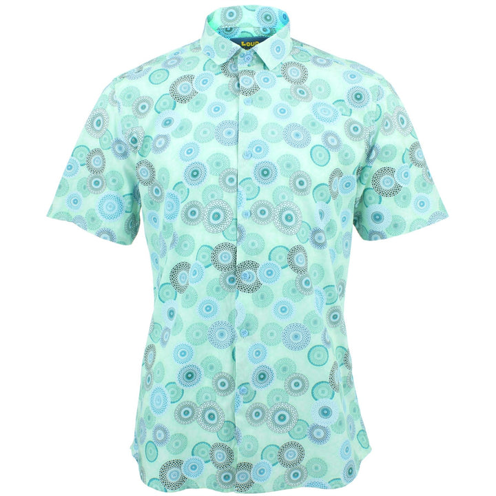 Slim Fit Short Sleeve Shirt - Spirograph