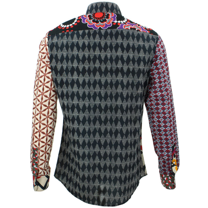 Tailored Fit Long Sleeve Shirt - Random Mixed Panel