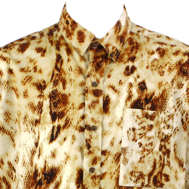 Regular Fit Short Sleeve Shirt - Abstract Snakeskin