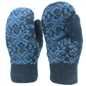Wool Knit Mittens - Blue