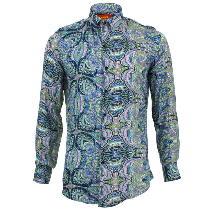 Slim Fit Long Sleeve Shirt - Indigo Indian