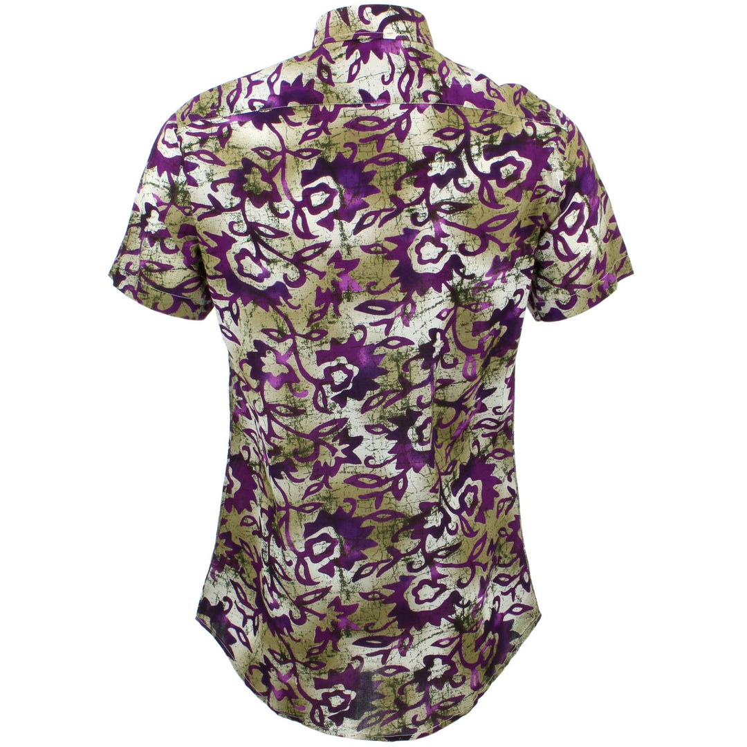 Tailored Fit Short Sleeve Shirt - Floral Blend