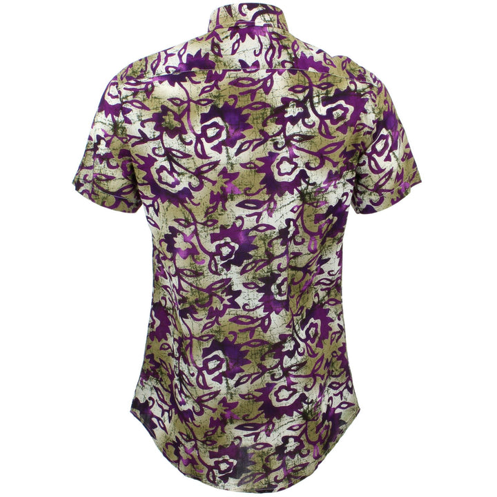 Tailored Fit Short Sleeve Shirt - Floral Blend