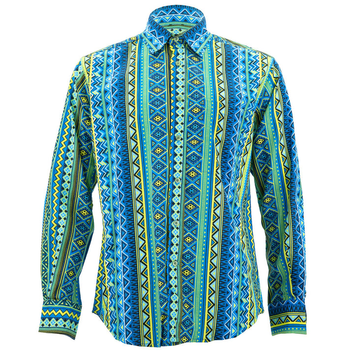 Regular Fit Long Sleeve Shirt - Aztec