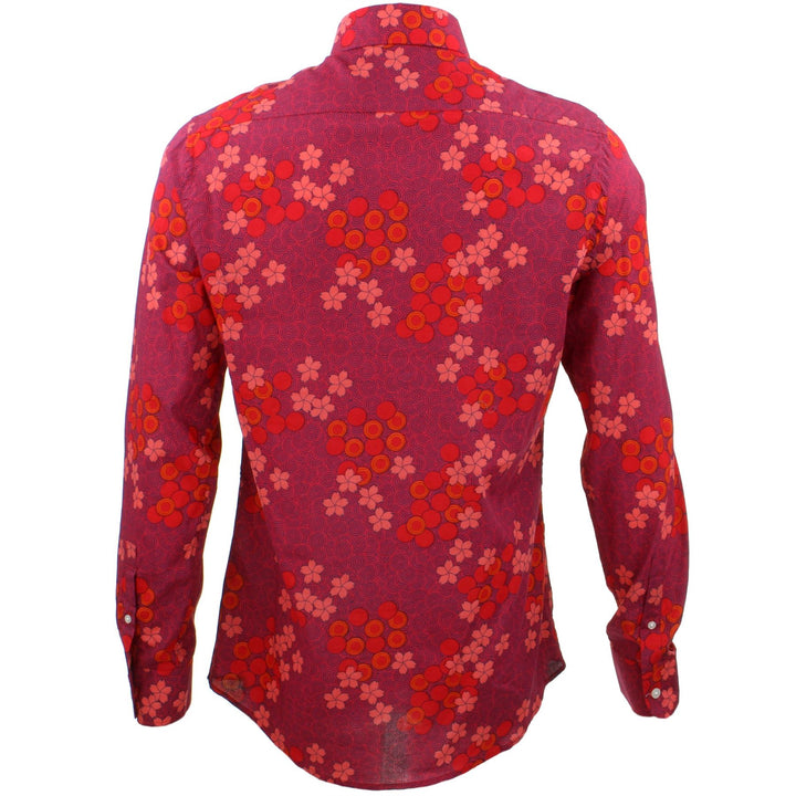 Tailored Fit Long Sleeve Shirt - Spiral Garden