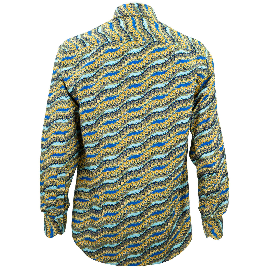 Tailored Fit Long Sleeve Shirt - Serpentine Flow
