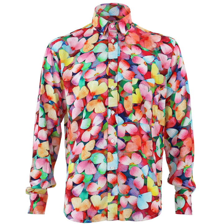 Regular Fit Long Sleeve Shirt - Butterflies