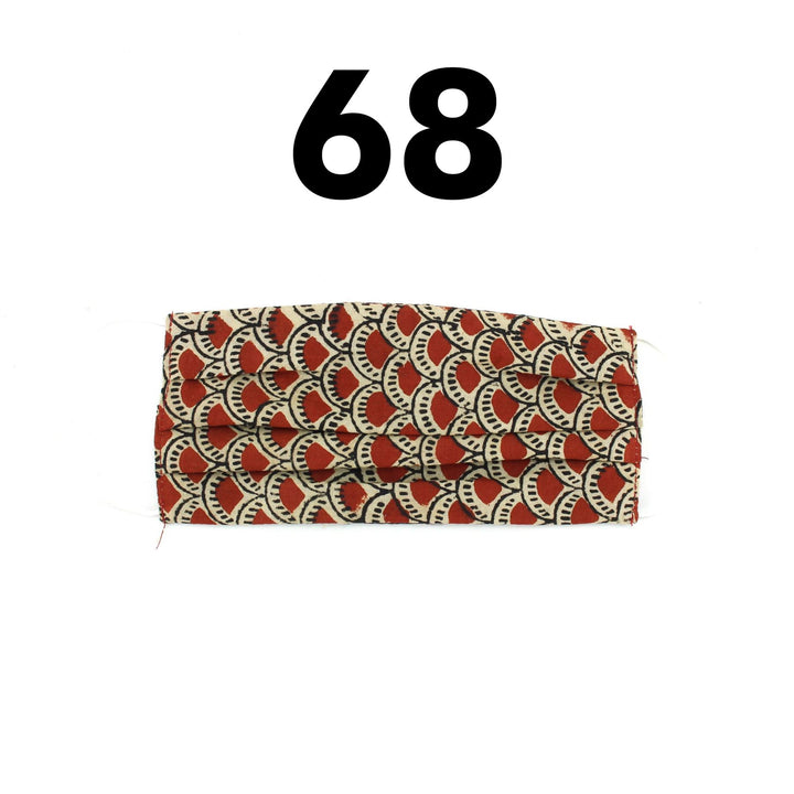 100% Cotton Handmade Pleated Face-Mask