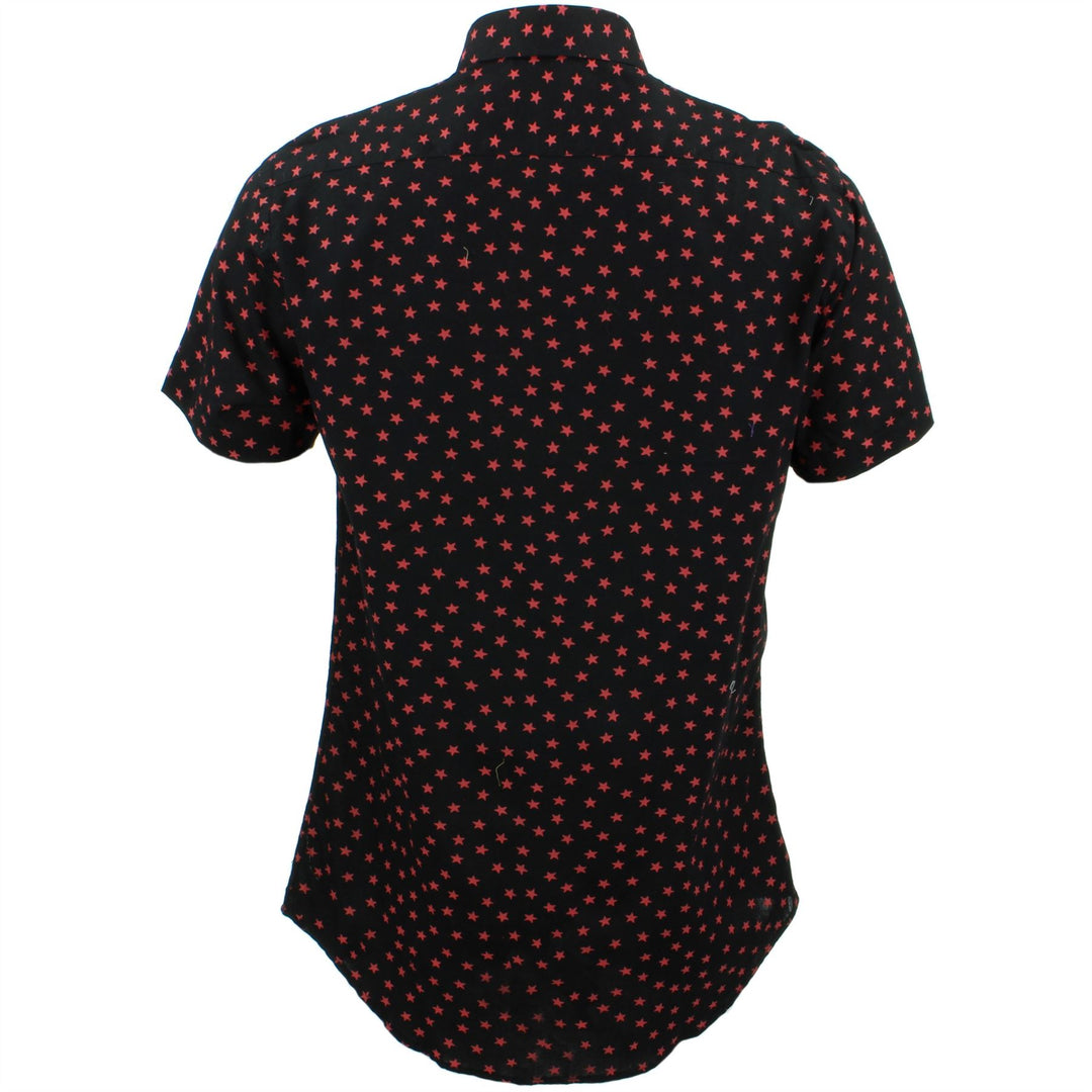 Tailored Fit Short Sleeve Shirt - Ditzy Red Stars