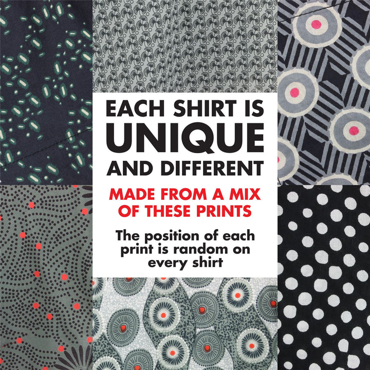 Regular Fit Short Sleeve Shirt - Random Mixed Panel