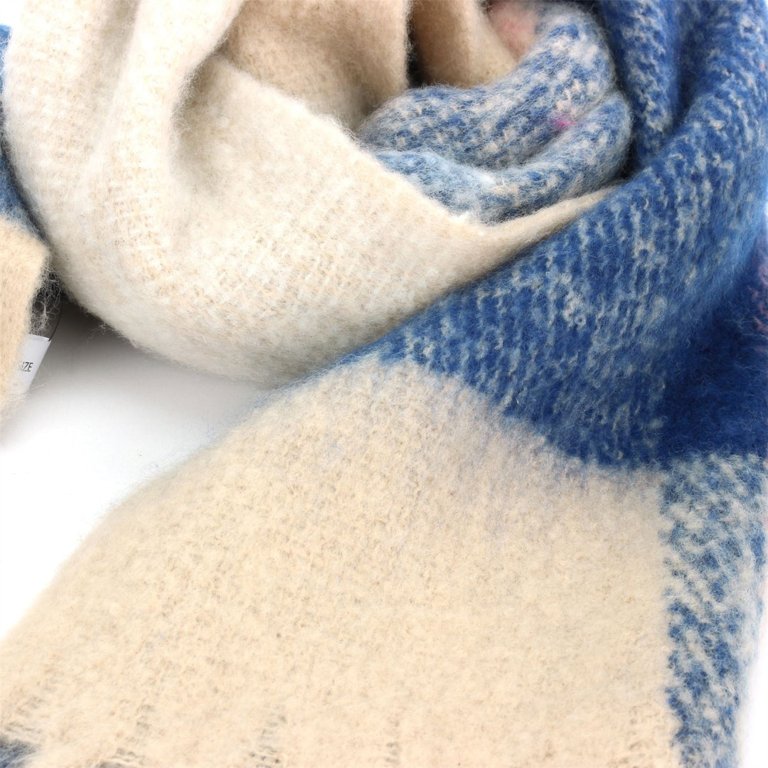Soft Fashion Ladies Scarf - Blue Cream