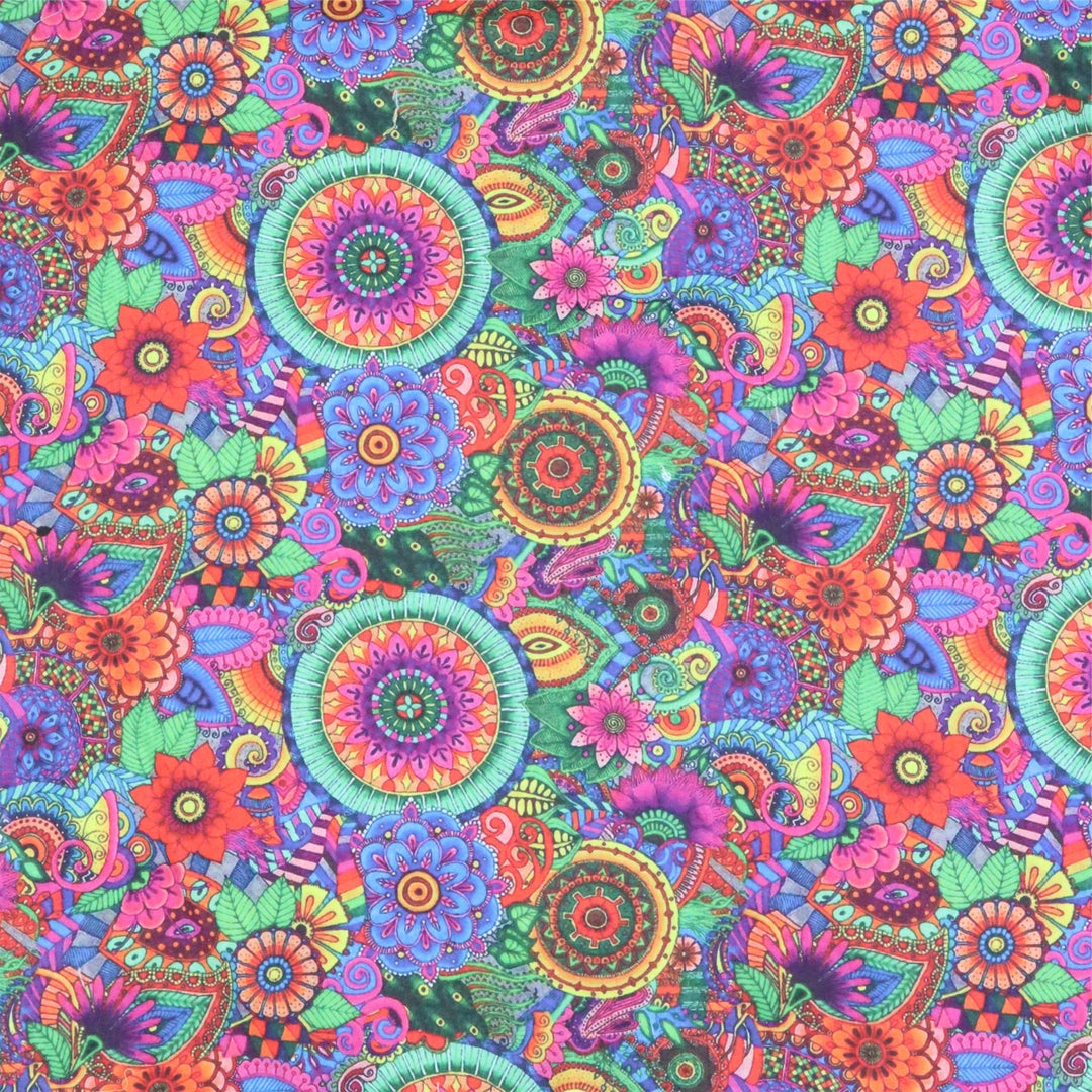 Regular Fit Short Sleeve Shirt - Cosmic Mandala