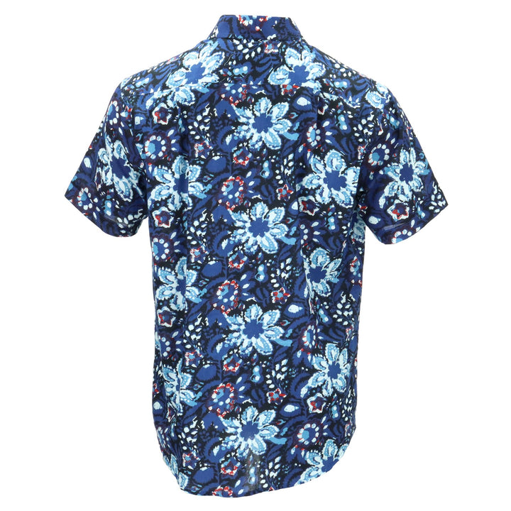 Regular Fit Short Sleeve Shirt - Midnight Tropic Bloom