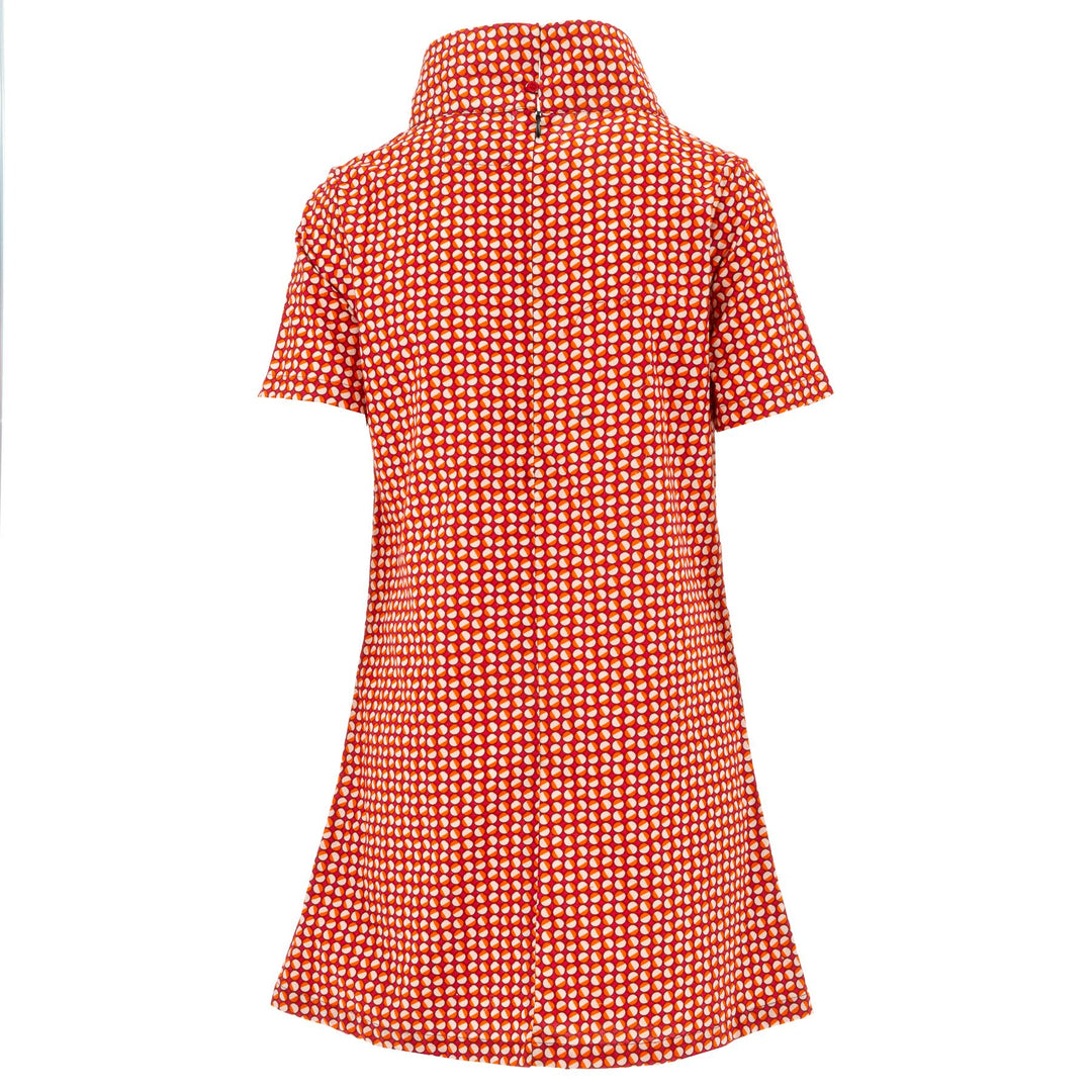Sixties Shift Dress - Orange Eclipse