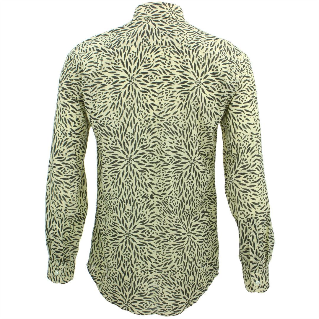 Tailored Fit Long Sleeve Shirt - Block Print - Stamen