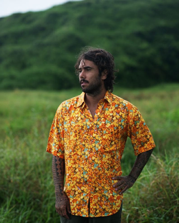 Regular Fit Short Sleeve Shirt - Wildflower Burst