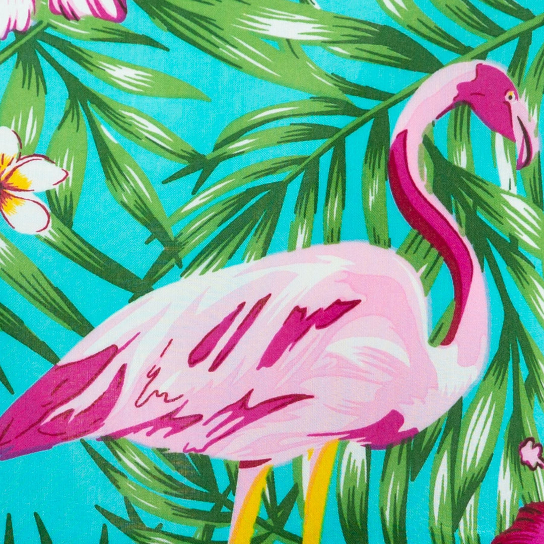Ruched Box Top - Flamingo Beach
