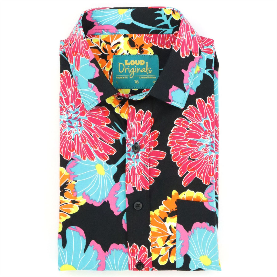 Regular Fit Short Sleeve Shirt - Electric Dahlia