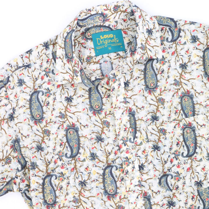 Regular Fit Short Sleeve Shirt - Paisley Henna