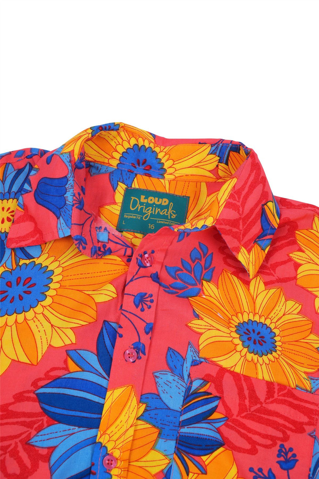 Regular Fit Short Sleeve Shirt - Sunburst Meadow